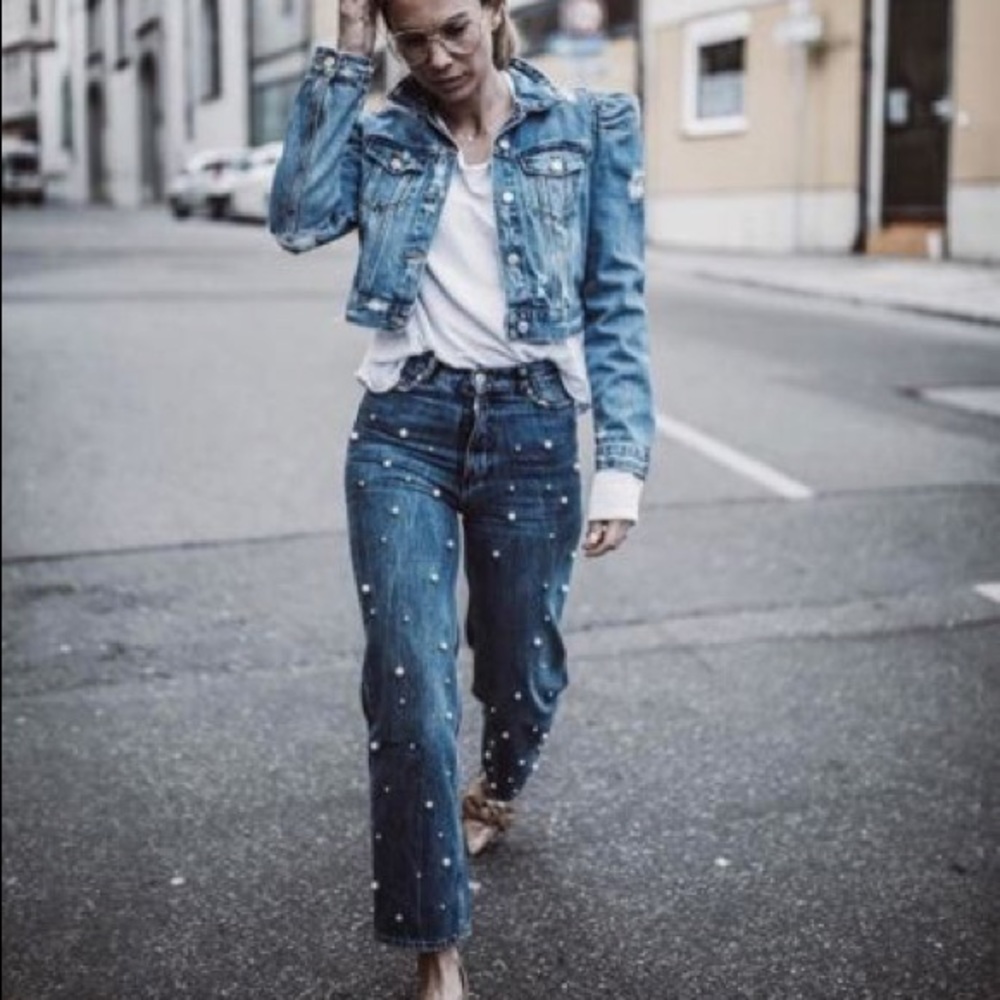 🎊HP🎊 Zara most wanted pearl denim 8246 054